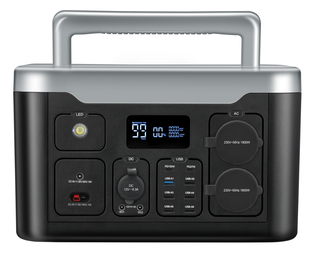 Portable Power Station -1800W EU,portable solar generator