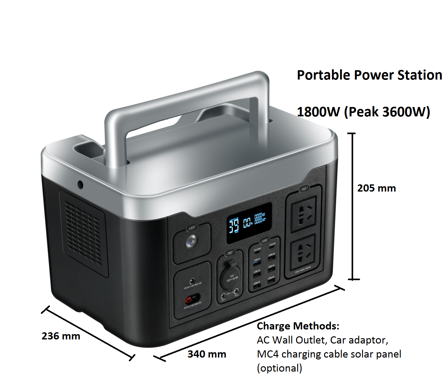 Portable Power Station -1800W AU,portable battery