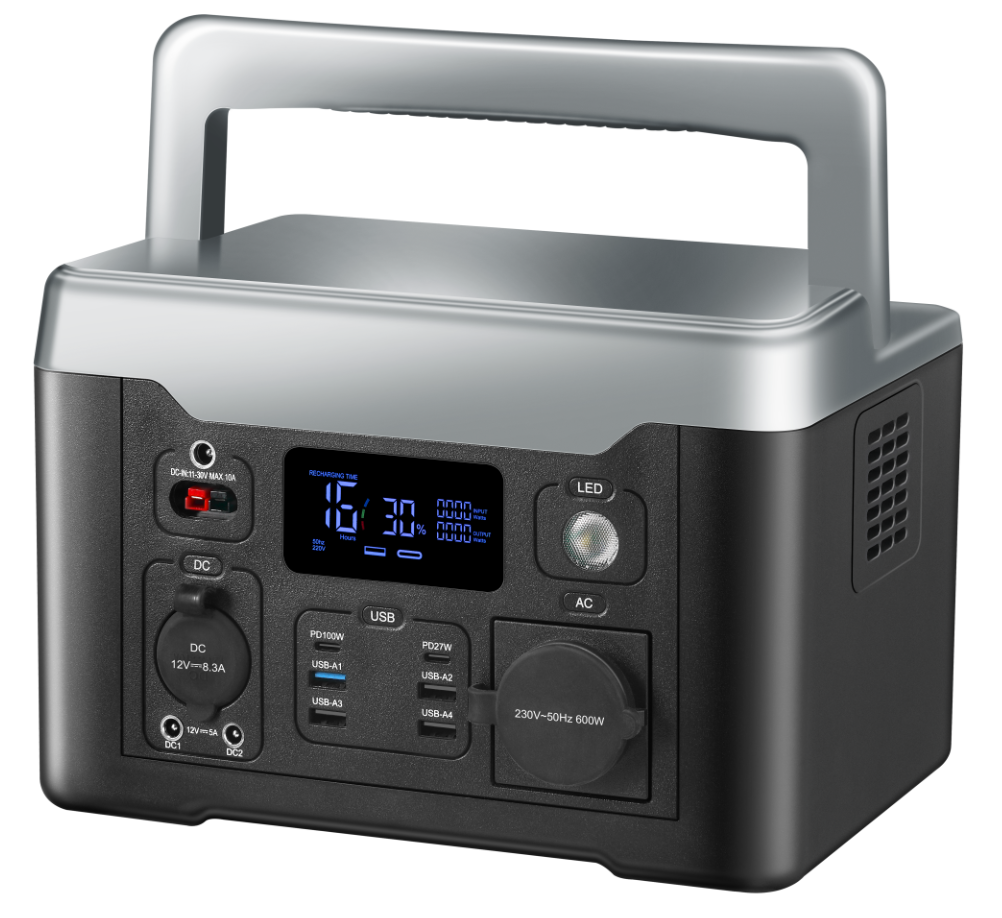 Portable Power Station-600W EU,energy storage battery