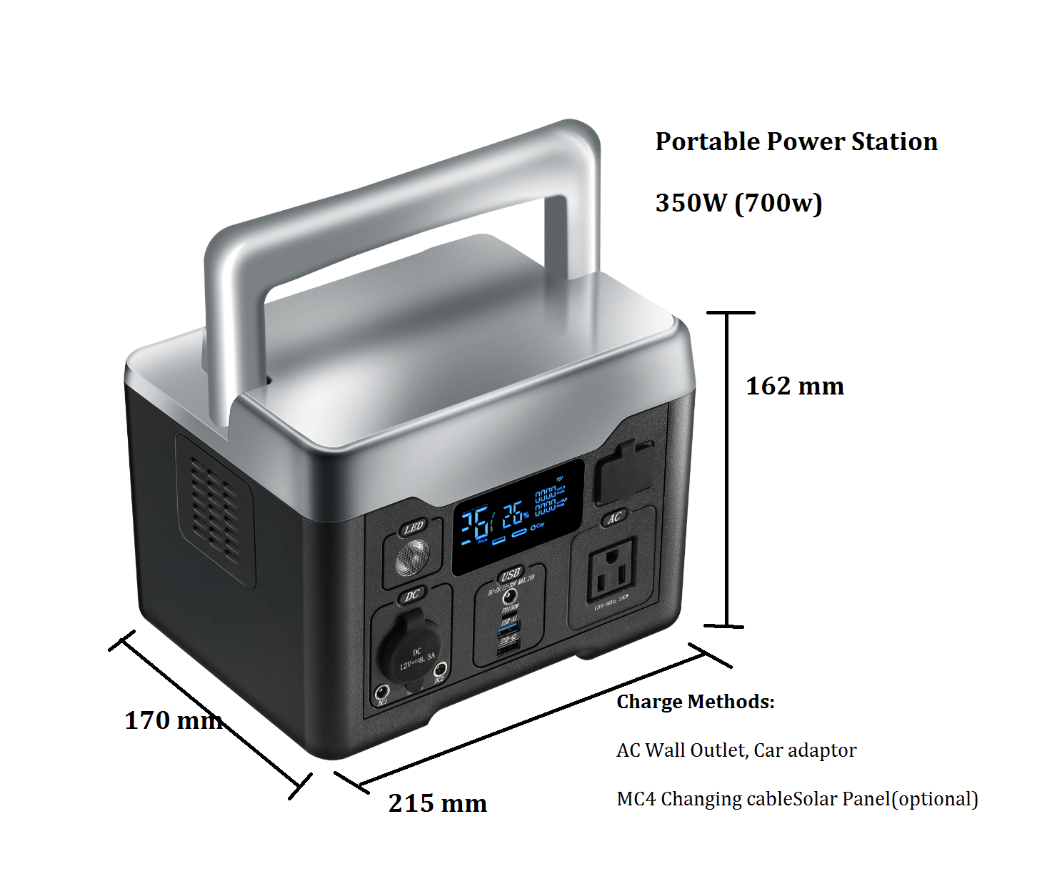 Portable Power Station-350W US,energy storage battery