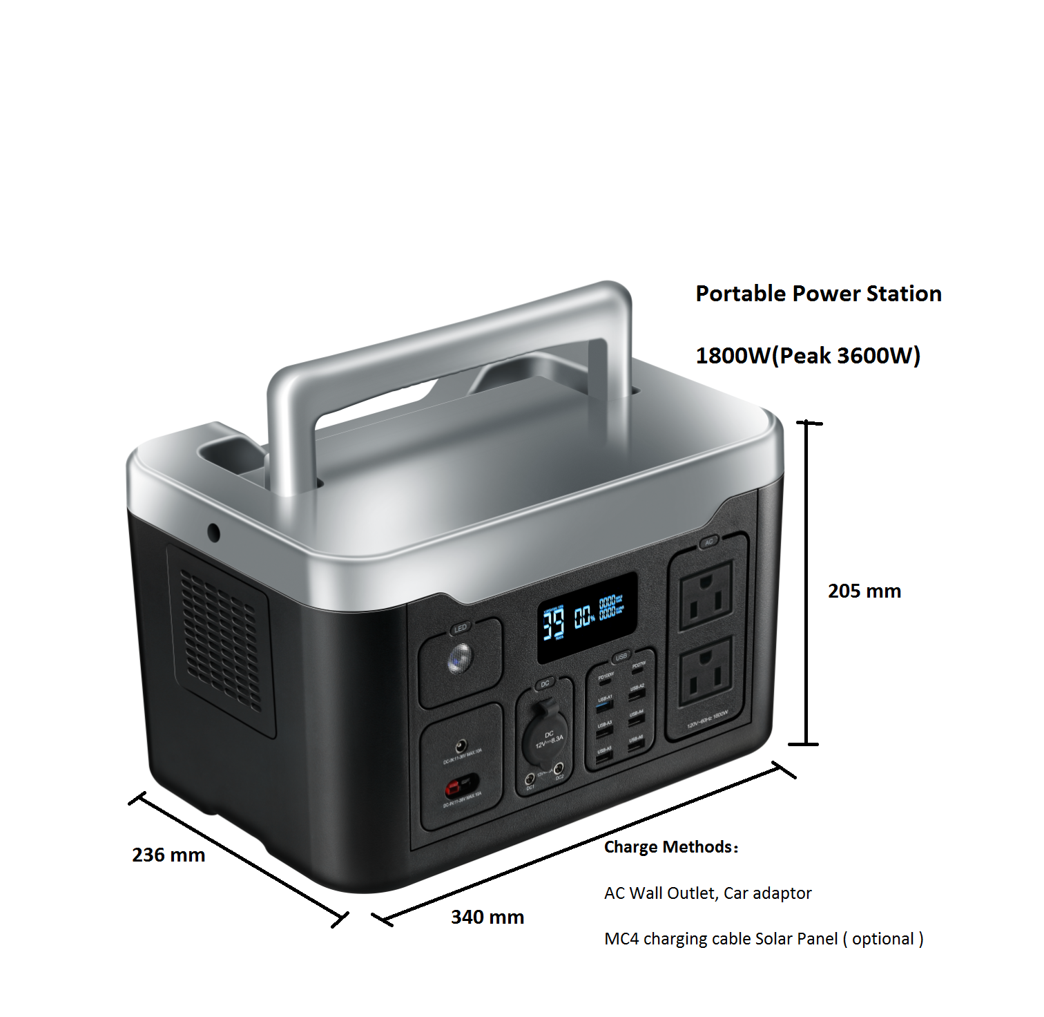 Portable Power Station -1800W US,portable power station