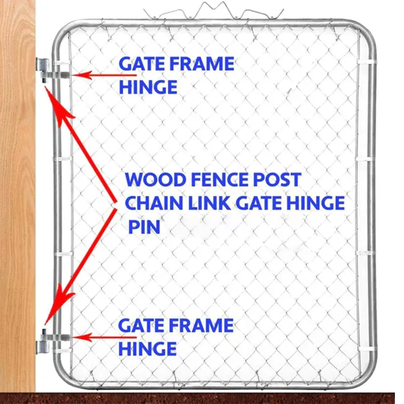 Wood Post Chain Link Hinge Pin Usage Scenarios