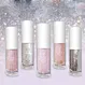 Custom logo eye glitter silver liquid eyeshadow