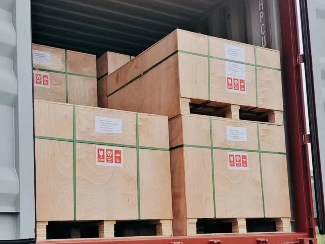 Fully automatic CNC curved glass cutting machine packing