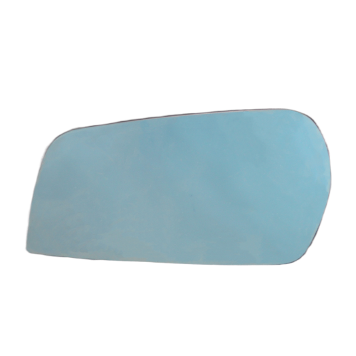 blue rear view mirror