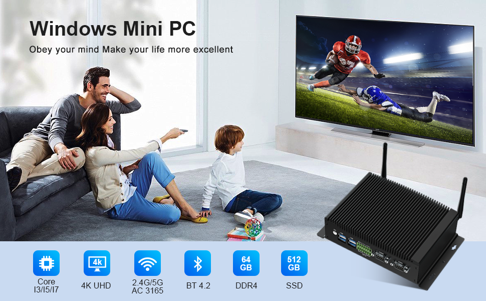 Industrial PC with 2 RS232 COM