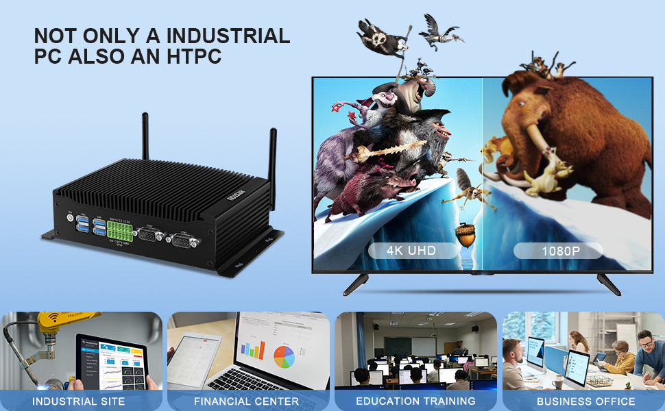 Industrial PC with 2 RS232 COM