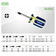Plastic handle screwdriver