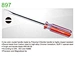 Flat Screwdriver Crystal transparent handle
