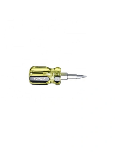 Crystal handle stubby screwdriver