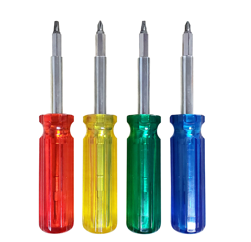 Hot Sale  8-in-1 Screwdriver bit set with big torque handle screwdriver set tools model #1005 -8 in 1