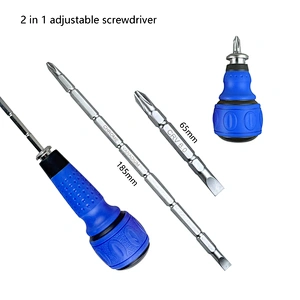 2 in 1 Ball Grip adjustable Screwdriver set
Multi Purpose screwdriver set
Double Head Screwdriver Adjustable Screwdriver 2 in 1 Screwdriver Set Great Quality Factory Magnetic Ball Grip Screwdriver