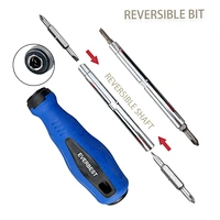 Household Screwdriver
6-in-1 Screwdriver Multi-tool is a versatile multi-bit
Manufacture Interchangeable 6 In 1 Screw driver Set PP TPE comfort and torque Hand tools Multi-function Household Screw driver
