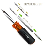Household Screwdriver
9-in-1 Screwdriver Multi-tool is a versatile multi-bit
Faactory Interchangeable 9 In 1 Screw driver Set PVC TPE comfort and torque Hand tools Multi-function Household Screw driver