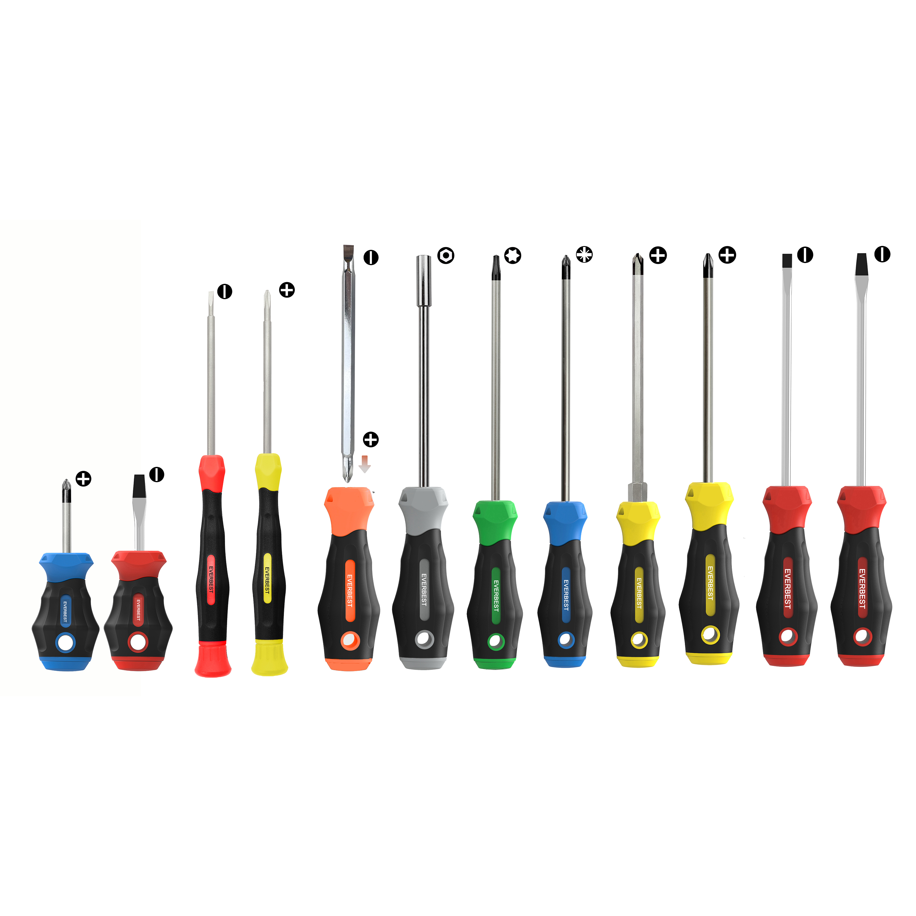 Dual Color Handle Screw Driver Factory Popular Hex Socket  2in1 Screwdriver New Products Hand Tool Torque Screwdriver