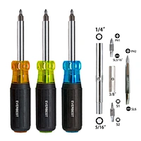 Household Screwdriver
9-in-1 Screwdriver Multi-tool is a versatile multi-bit
Faactory Interchangeable 9 In 1 Screw driver Set PVC TPE comfort and torque Hand tools Multi-function Household Screw driver