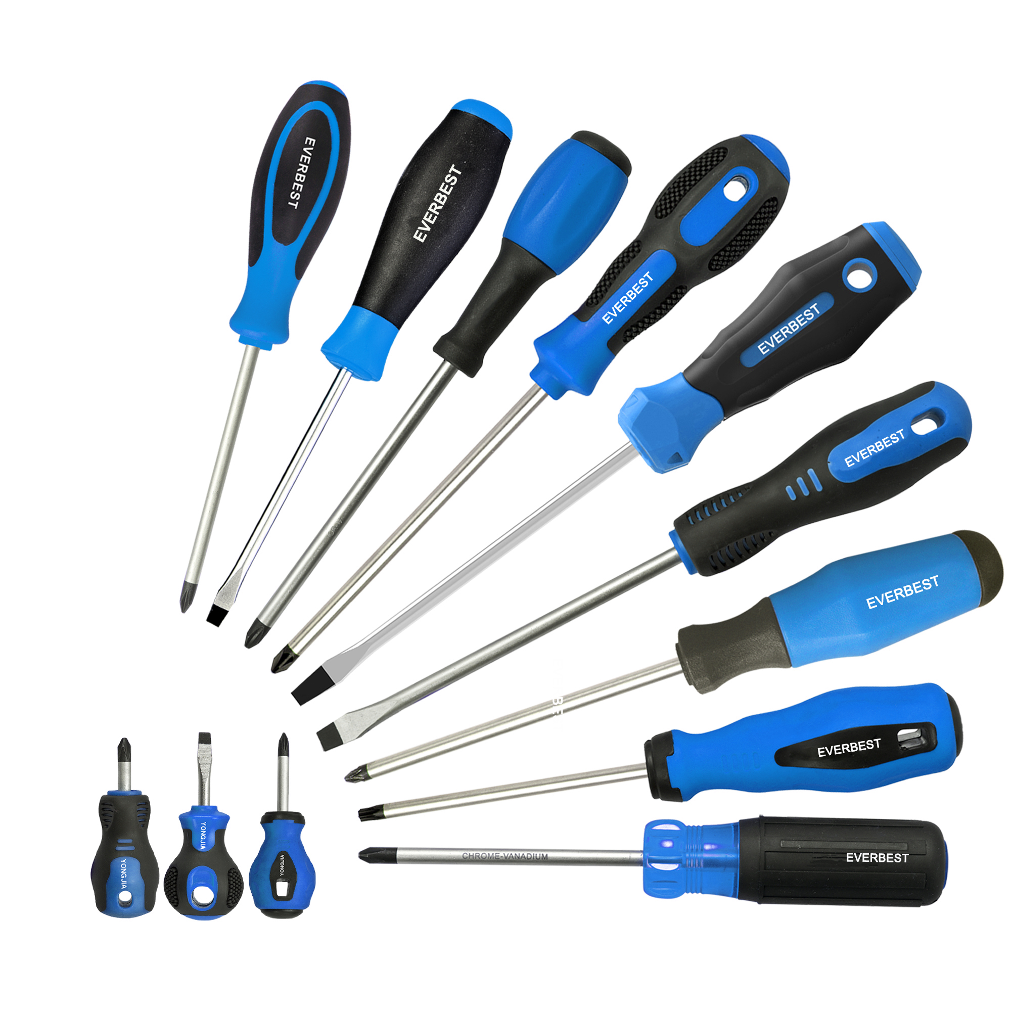 Dual color handle power screw drivers Factory OEM Flat PH Hex Torx Comfortable Hand Repair Tool  Professional Screwdriver tools