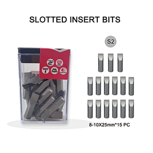 slotted Screwdriver Bit 
S2 Screwdriver Bit
flat Screwdriver Bit