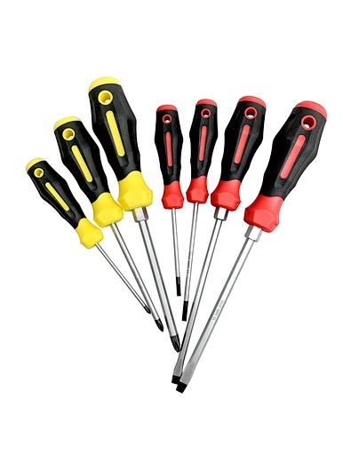 big torque S2 screwdriver set tools
double color soft Handle magnetic Slotted Phillips big torque S2 screwdriver set tools
#0113-7 Professional screwdriver set double color soft Handle magnetic Slotted Phillips big torque S2 screwdriver set tools