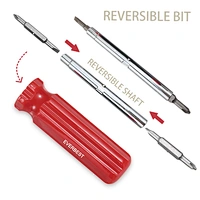 6-in-1 screwdriver set
6-in-1 Screwdriver Multi-tool is a versatile multi-bit
Factory Hand tools Interchangeable 6 In 1 Screwdriver Set Great Quality extra comfort and torque  Multi-function Screw driver