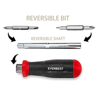 6-in-1 screwdriver set
Multi-function screw driver
Factory Multi Purpose 6 In 1 Screwdriver Set Great Quality 6-in-1 Multi-function Two-way bits Screw driver Magnetic Hand tools