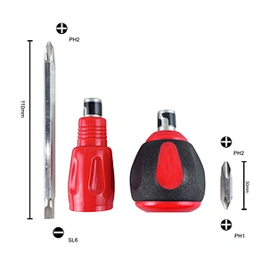 multi-fuctional rachet Screwdriver
stubby screwdriver
Multifunction Rachet Screwdriver comfortable ball stubby handle screwdriver set tool Magnetic Interchangeable 4-in-1 Rache