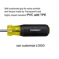 Magnetic Tips Cross Slotted Screwdrivers
Screw Driver
Magnetic Tip Screwdriver Flat Torx Hex Household Soft PVC add TPE handle torque stubby Custom logo screw driver Repair Tool Kit