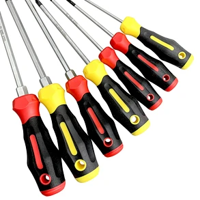 big torque S2 screwdriver set tools
double color soft Handle magnetic Slotted Phillips big torque S2 screwdriver set tools
#0113-7 Professional screwdriver set double color soft Handle magnetic Slotted Phillips big torque S2 screwdriver set tools
