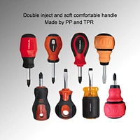 Mini Phillips Flat short stubby screwdriver
soft Cushioned Grip torque Magnetic  Mini Phillips Flat short stubby screwdriver
Flat Slotted PH head Professional  screw driver soft Cushioned Grip torque  Mini Phillips Flat short stubby screwdriver