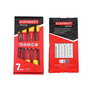 Insulated Insulation Screwdriver Set
 comfortable handle Screwdriver Set Factory insulation Repair Tools 
7 Pcs Electrician 1000V Slot Philip Insulated Insulation comfortable handle Screwdriver Set Factory insulation Repair Tools