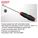 Hammer head screwdriver
Go through screwdriver
Metal head screwdriver