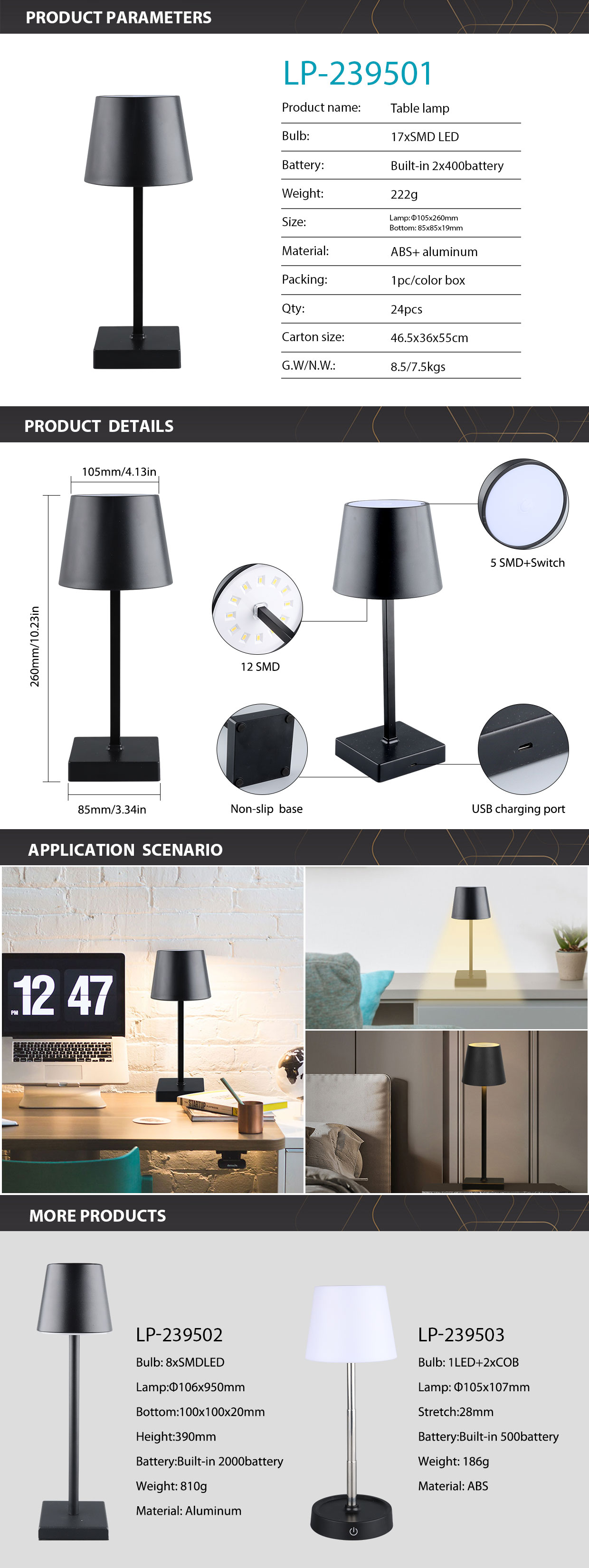 Lightingpass Table Lamp