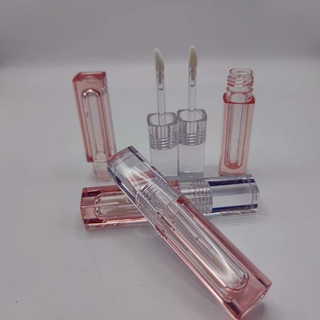 Square lip gloss packaging