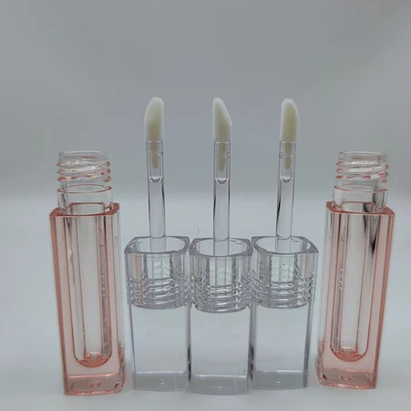 Square lip gloss packaging