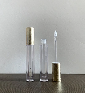 clear lipgloss tube