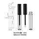 Plastic lip gloss tubes