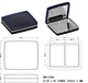 magnetic square eye shadow holder case