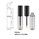 Black empty plastic clear Eyeliner container Custom color and logo  plastic clear eyeliner container  for eyeliner