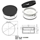 loose powder jars container