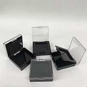 Double layer square empty compact powder case