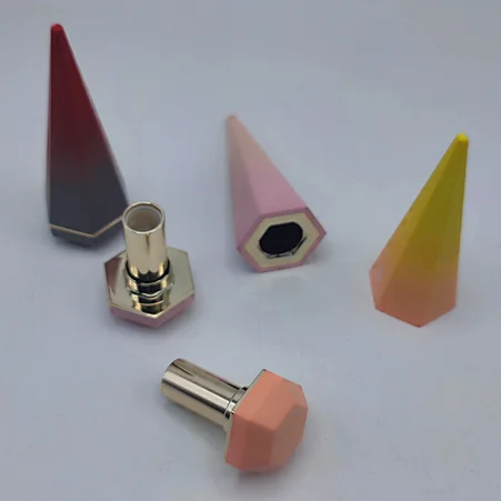 Wholesale 2g unique empty crayon shaped lip balm container pink plastic cosmetic lipstick tube