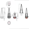 Wholesale 2g unique empty crayon shaped lip balm container pink plastic cosmetic lipstick tube