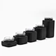 20dr 30dr Empty Matte Black Square Child Resistant Food Storage Glass Cosmetic Container Supplement Jar nutraceutical bottle