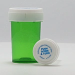 20 410 DR child proof cap/bottle 28mm 30ml  REVERSIBLE CR CAP VIAL/80ML