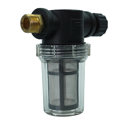 Garden Hose Filter for Pressure Washer Inlet Water Mental Mesh Black
