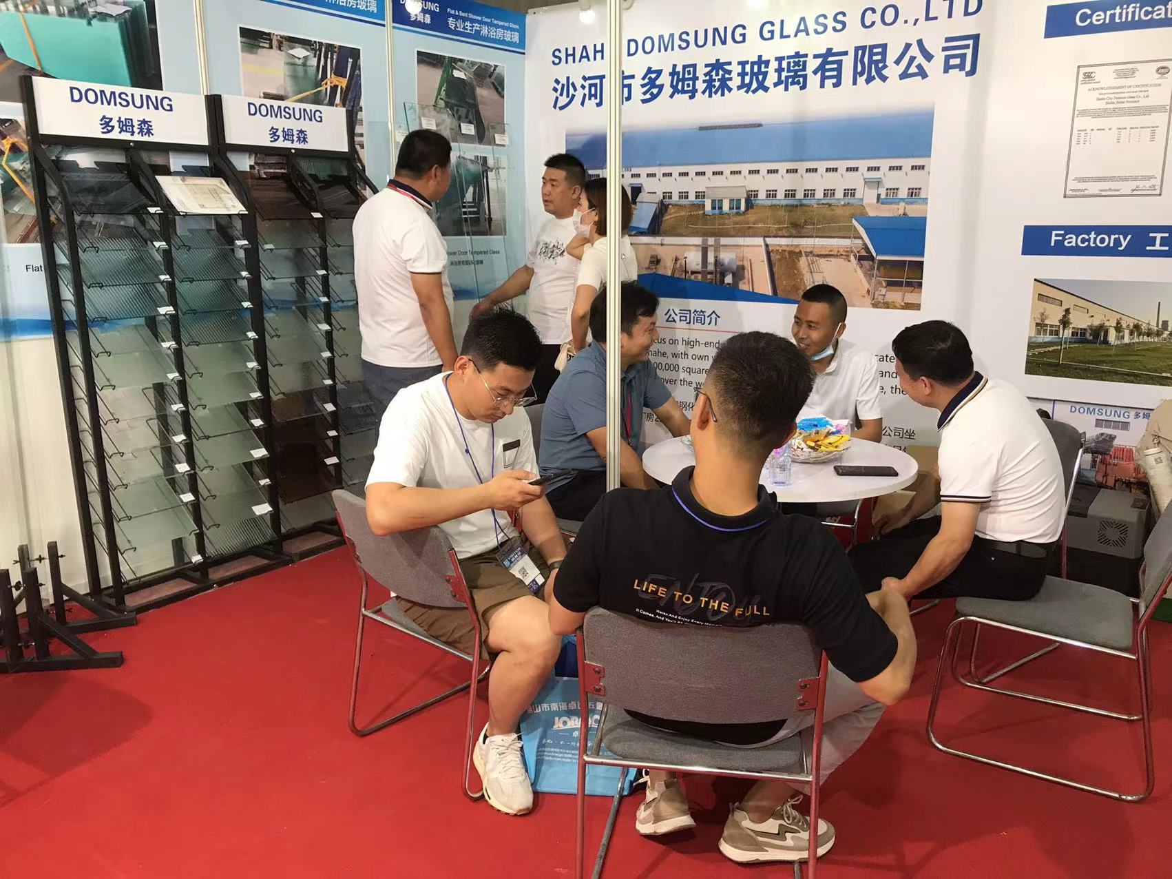 Domsung safety shower door toughened glass in KBC 2023 Shanghai