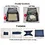 Large Cats Pet Travel Light Weight Use In Car Hotel Foldable Collapsible Handles Portable Cat Litter