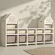 Large-capacity Bear Toy Shelf Storage Book Shelves Organizer Kids' Cabinets Storage Rack Plastic Children Cabinets