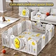 Toddler Plastic Fence Indoor Children Folding Play Yard Baby Safety Kids Playpens With Gate