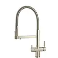 Pull Out and Pull Down Spray 3 Way Faucet in Nickel Brushed Finished